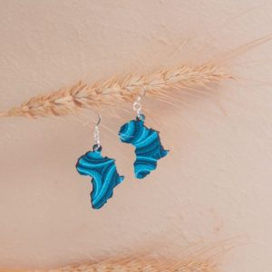 Africa shape earrings