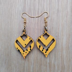 Bauble shape Shweshwe earrings