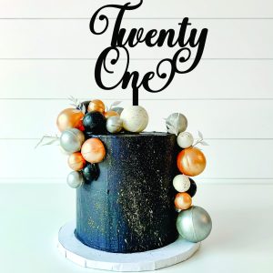twenty one cake topper style 5