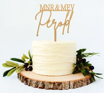 MNR & MEV wedding topper