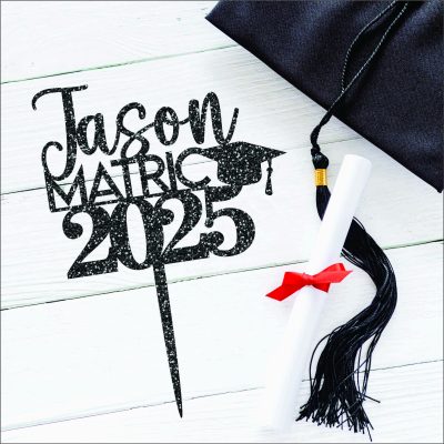 Matric personalised cake topper
